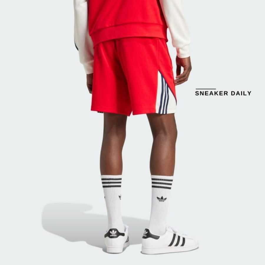 quần adidas colorblocked sst shorts - better scarlet iy4860