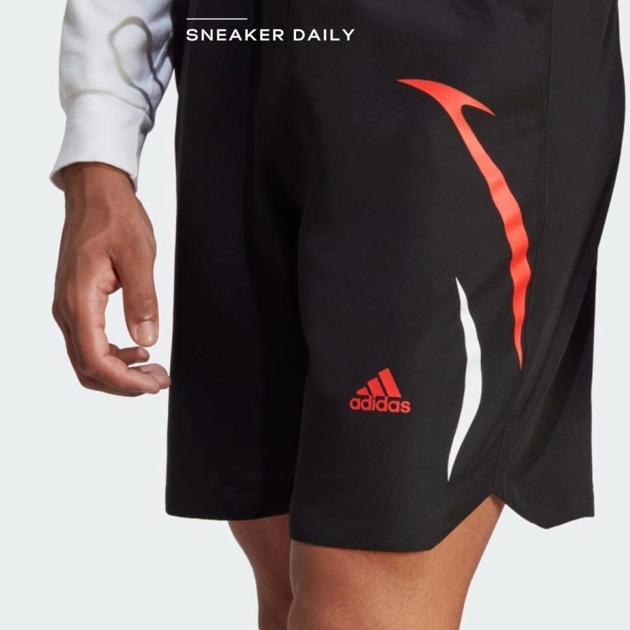 quần adidas colourblock woven shorts - black ic3689