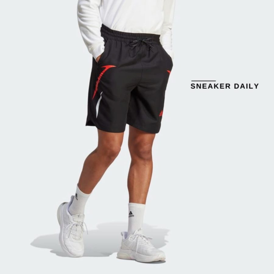 quần adidas colourblock woven shorts - black ic3689