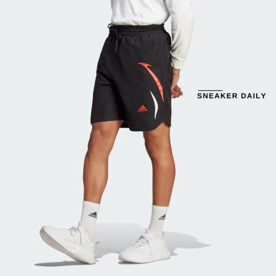 quần adidas colourblock woven shorts - black ic3689