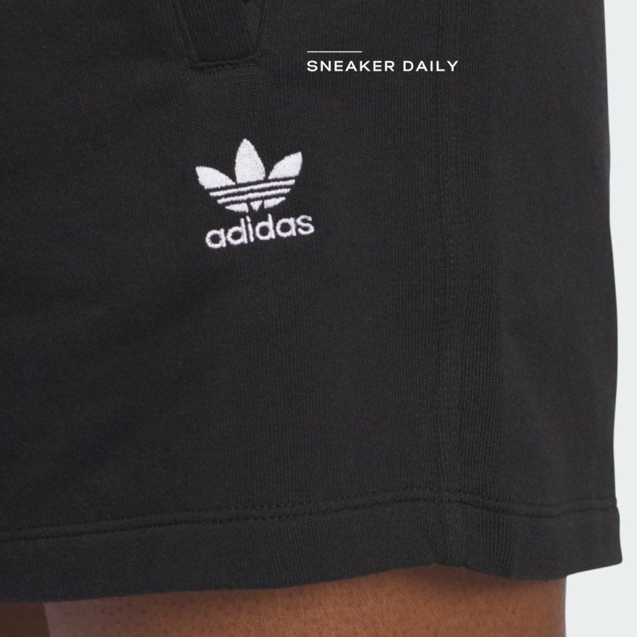 quần adidas essentials french terry shorts - black iy7343