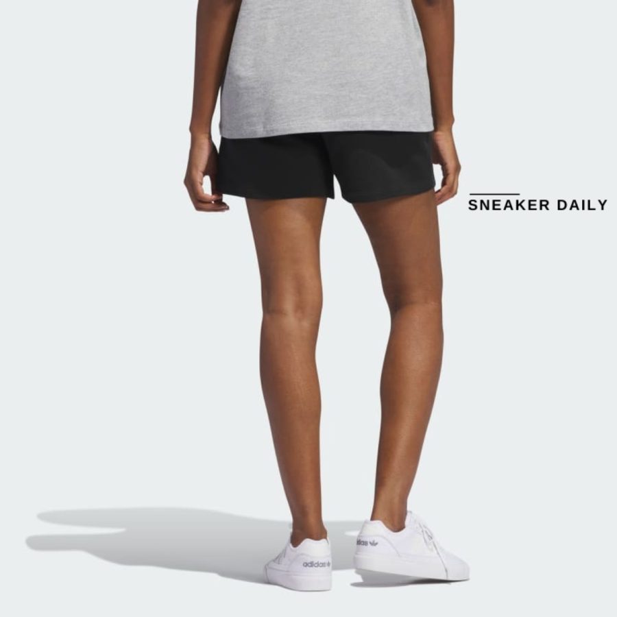 quần adidas essentials french terry shorts - black iy7343