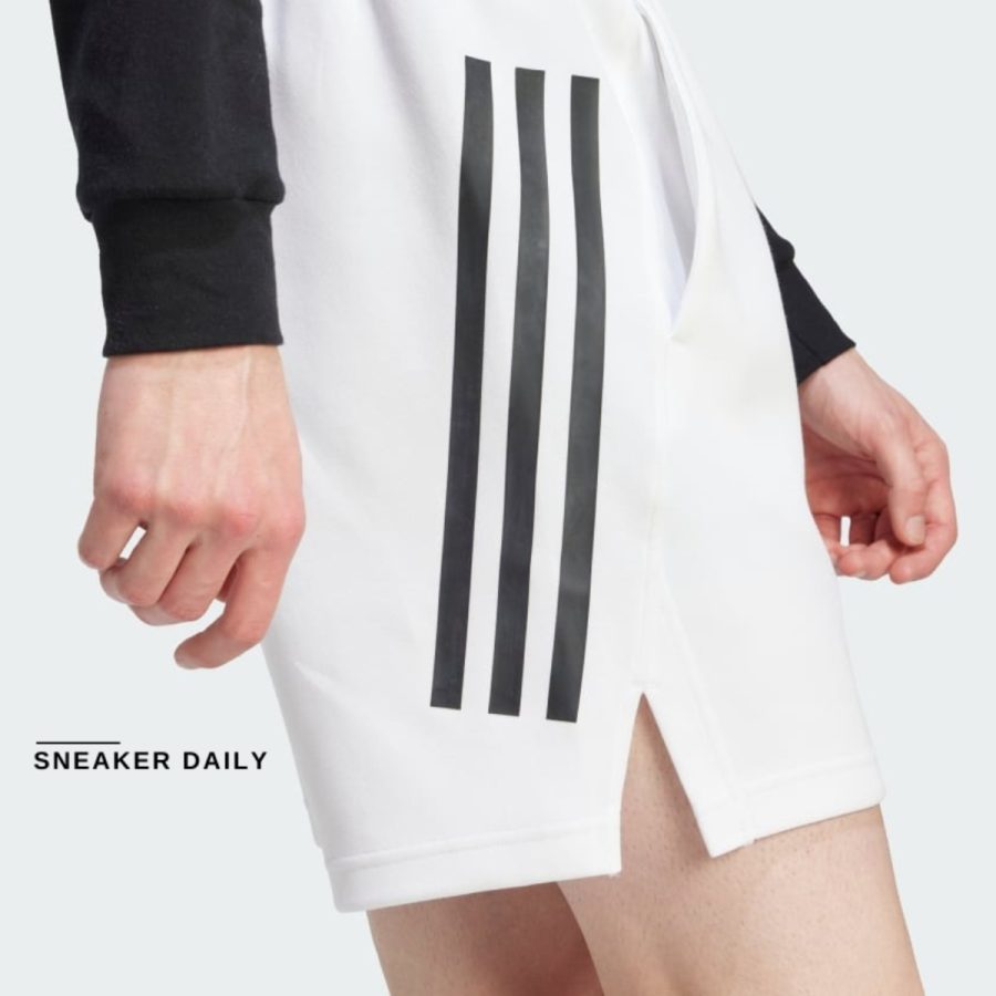 quần adidas future icons 3-stripes shorts - white ij6383