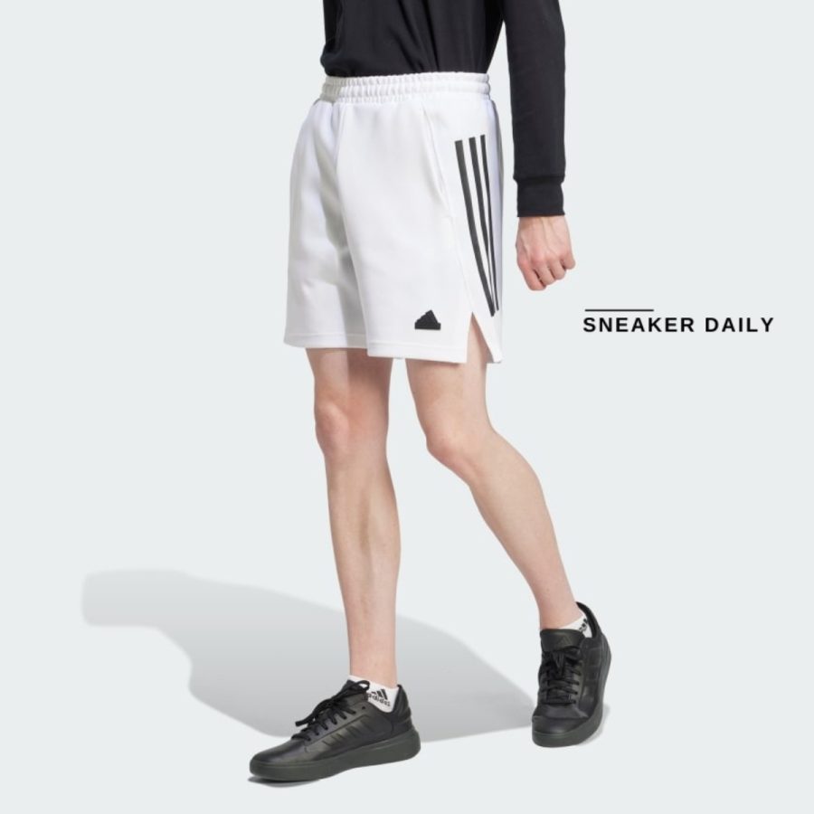 quần adidas future icons 3-stripes shorts - white ij6383