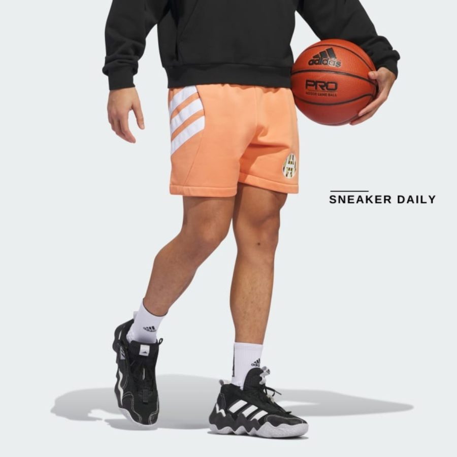 quần adidas harden graphic shorts - orange iu2801