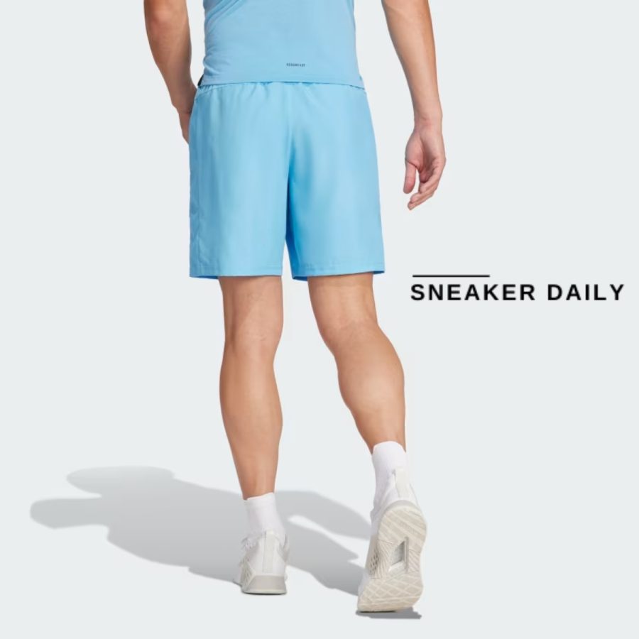 quần adidas mens shorts tr-es woven blue 7 inch leg ir9248