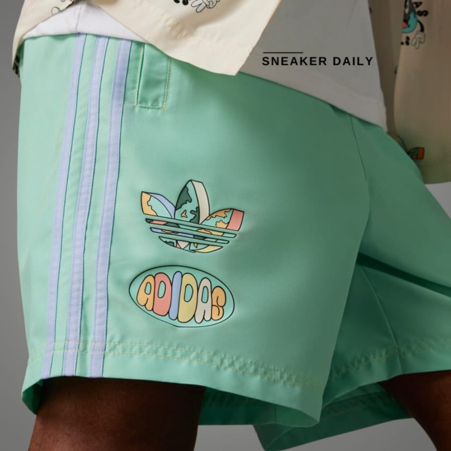 quần adidas originals enjoy summer shorts 'easy green' it8184