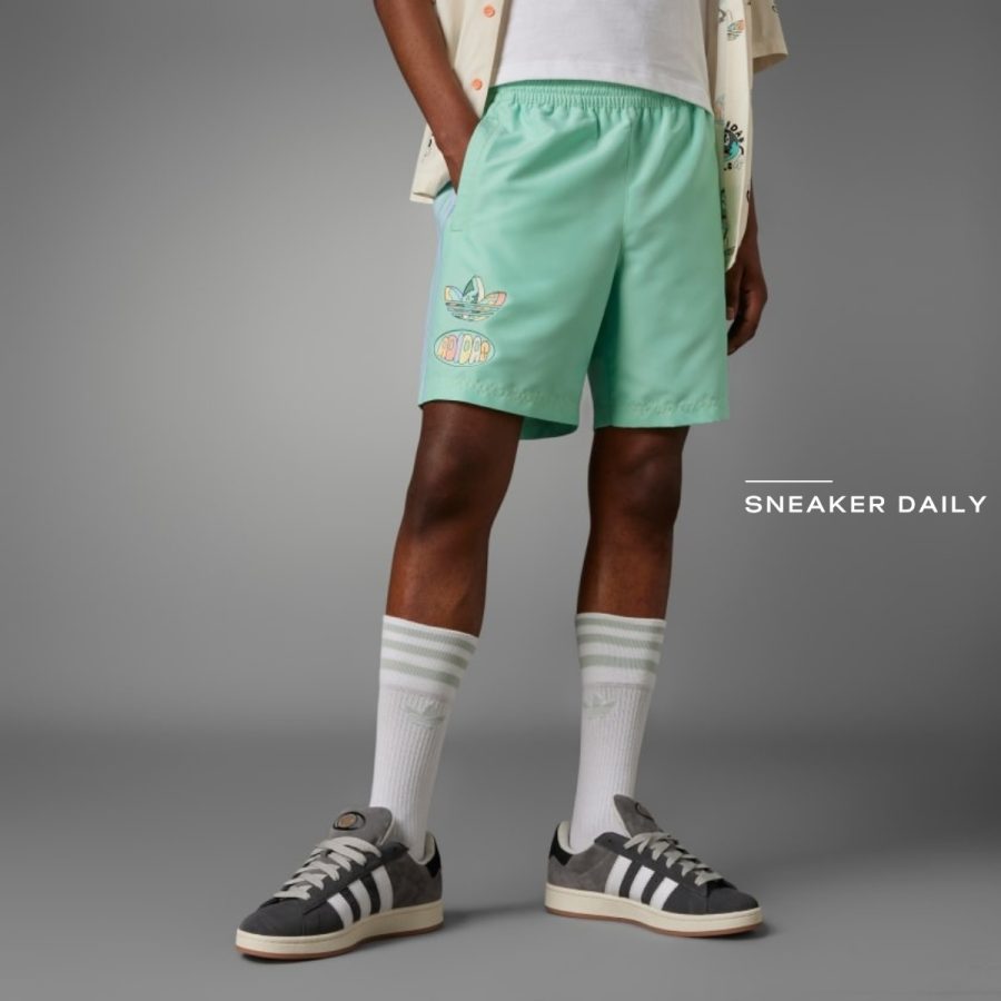 quần adidas originals enjoy summer shorts 'easy green' it8184