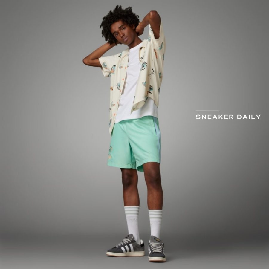 quần adidas originals enjoy summer shorts 'easy green' it8184