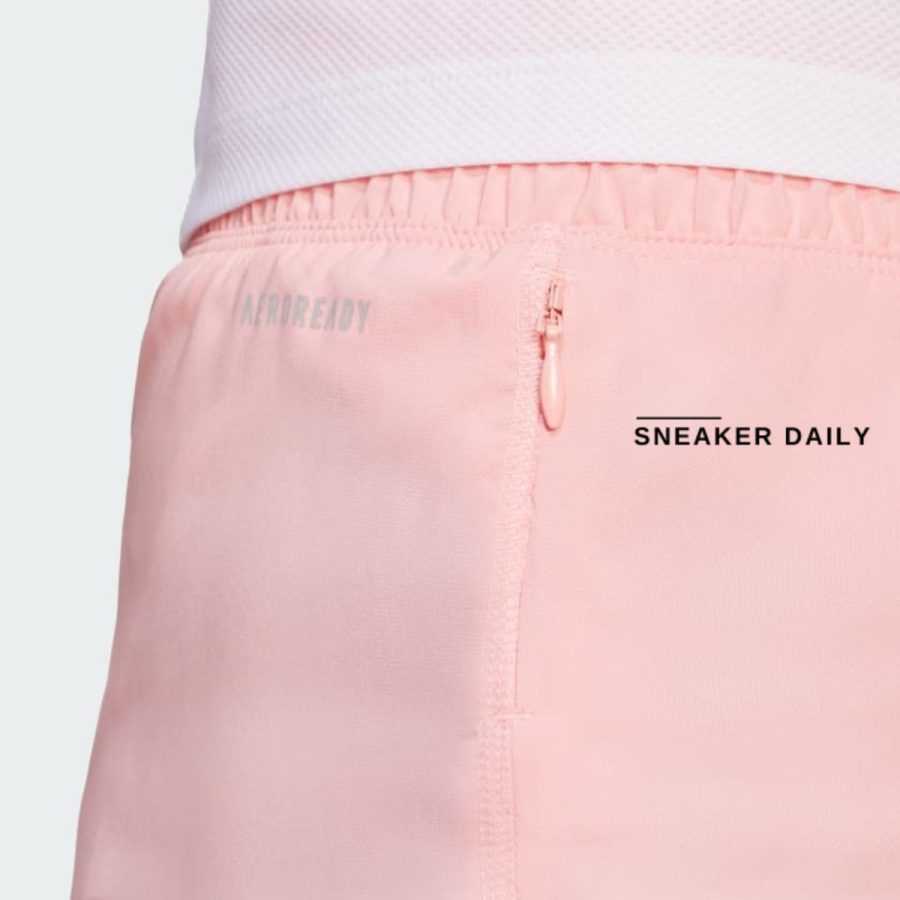 quần adidas own the run shorts - semi pink spark iy1105