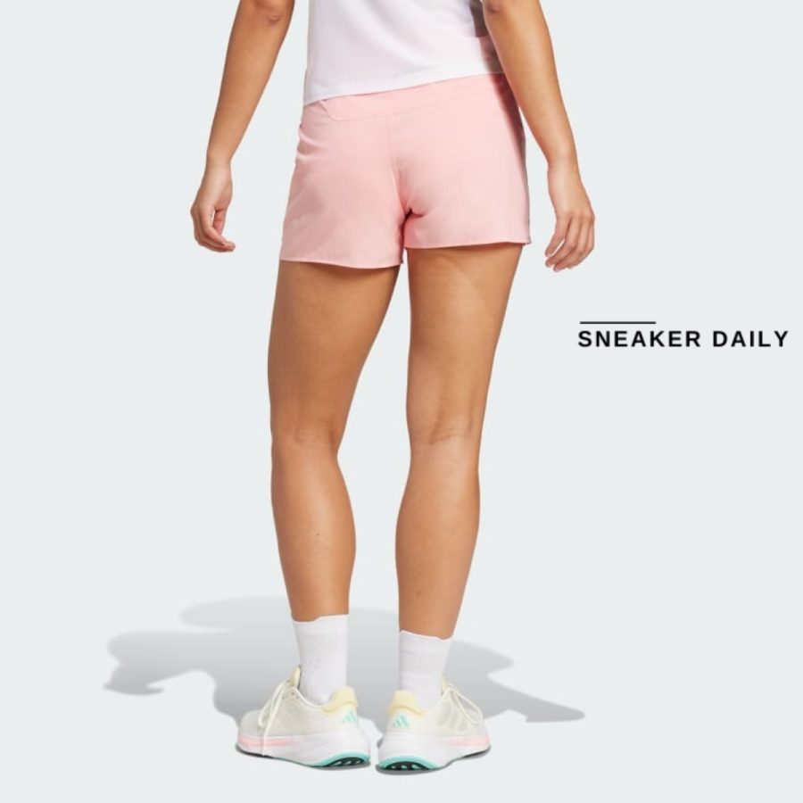 quần adidas own the run shorts - semi pink spark iy1105