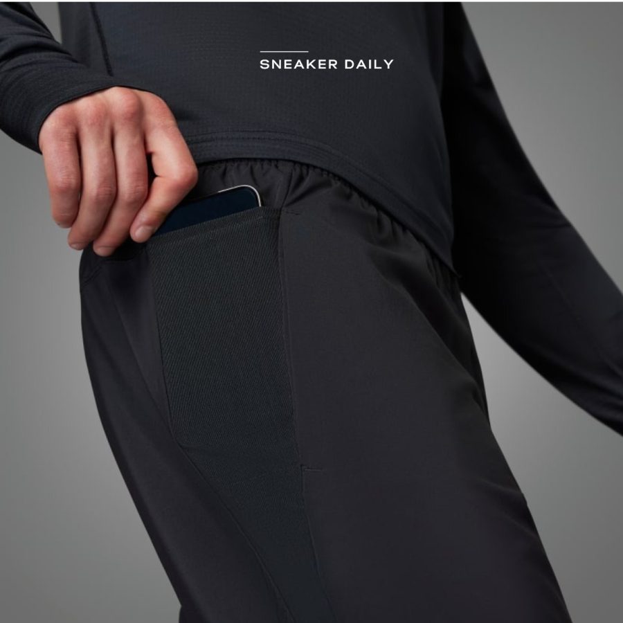 quần adidas own the run woven astro pants - black hr6611