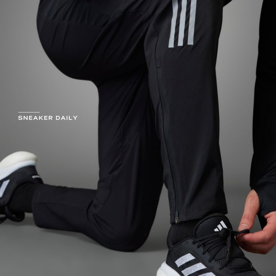quần adidas own the run woven astro pants - black hr6611