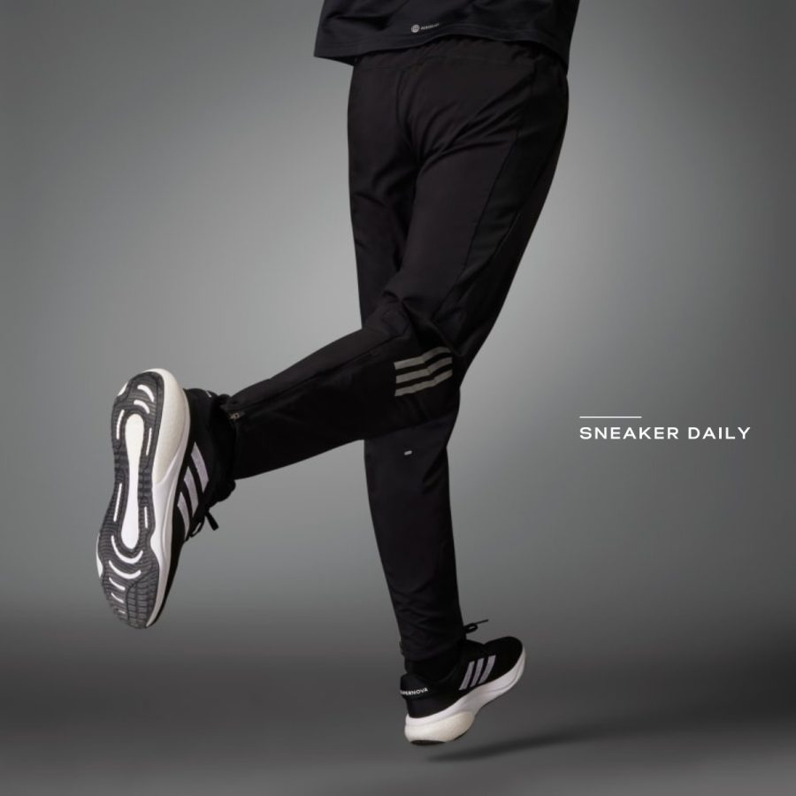 quần adidas own the run woven astro pants - black hr6611