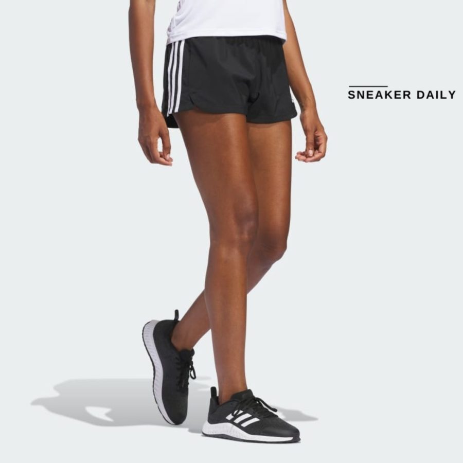 quần adidas pacer 3-stripes woven shorts - black gh8146