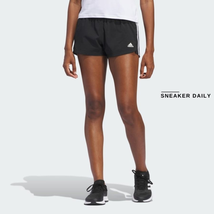 quần adidas pacer 3-stripes woven shorts - black gh8146