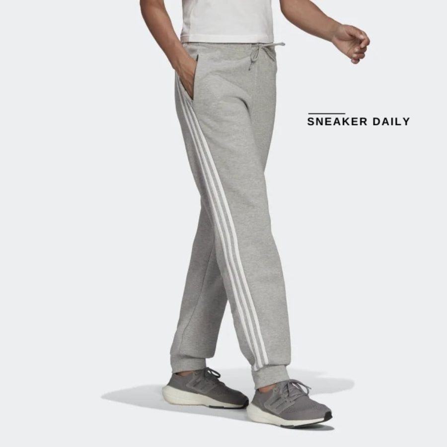quần adidas sportswear future icons 3-stripes pants - medium grey heather h57312