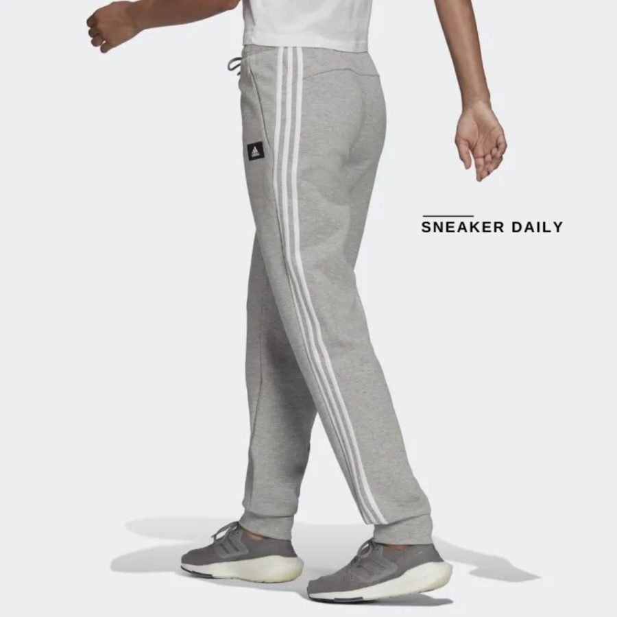 quần adidas sportswear future icons 3-stripes pants - medium grey heather h57312