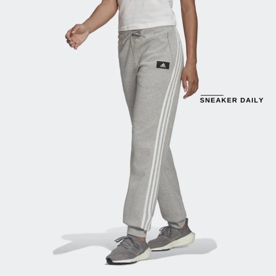 quần adidas sportswear future icons 3-stripes pants - medium grey heather h57312