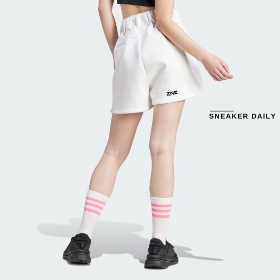 quần adidas z.n.e. shorts - white in5149