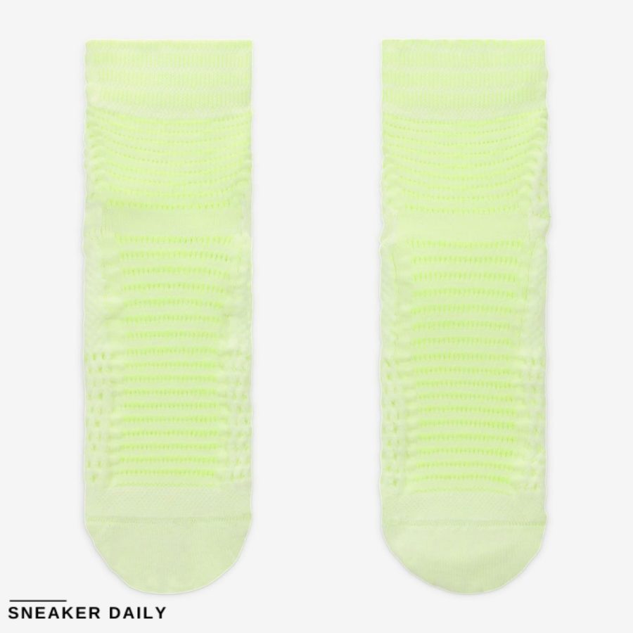 tất nike unicorn dri-fit adv cushioned ankle socks (1 pair) 'volt' dq7597-101