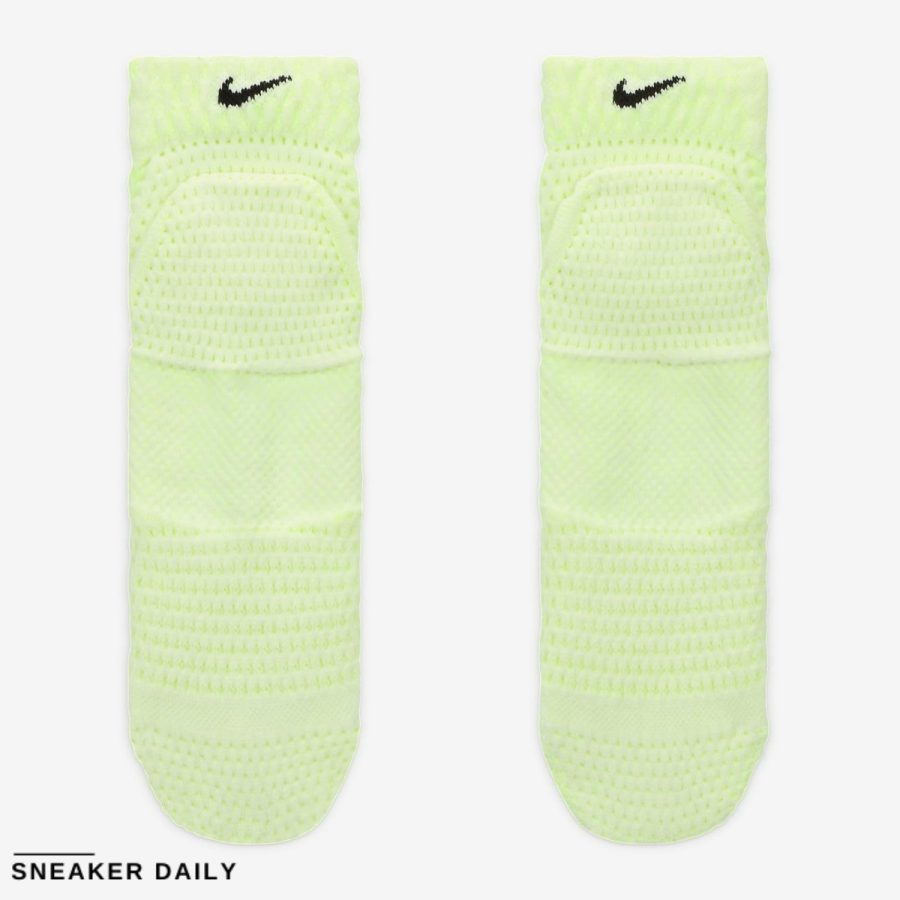 tất nike unicorn dri-fit adv cushioned ankle socks (1 pair) 'volt' dq7597-101