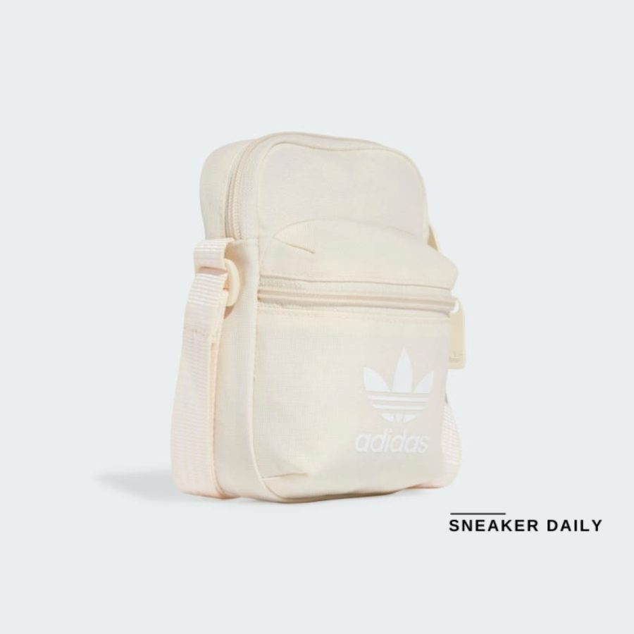 túi adidas adicolor classic festival bag - wonder white ix7470