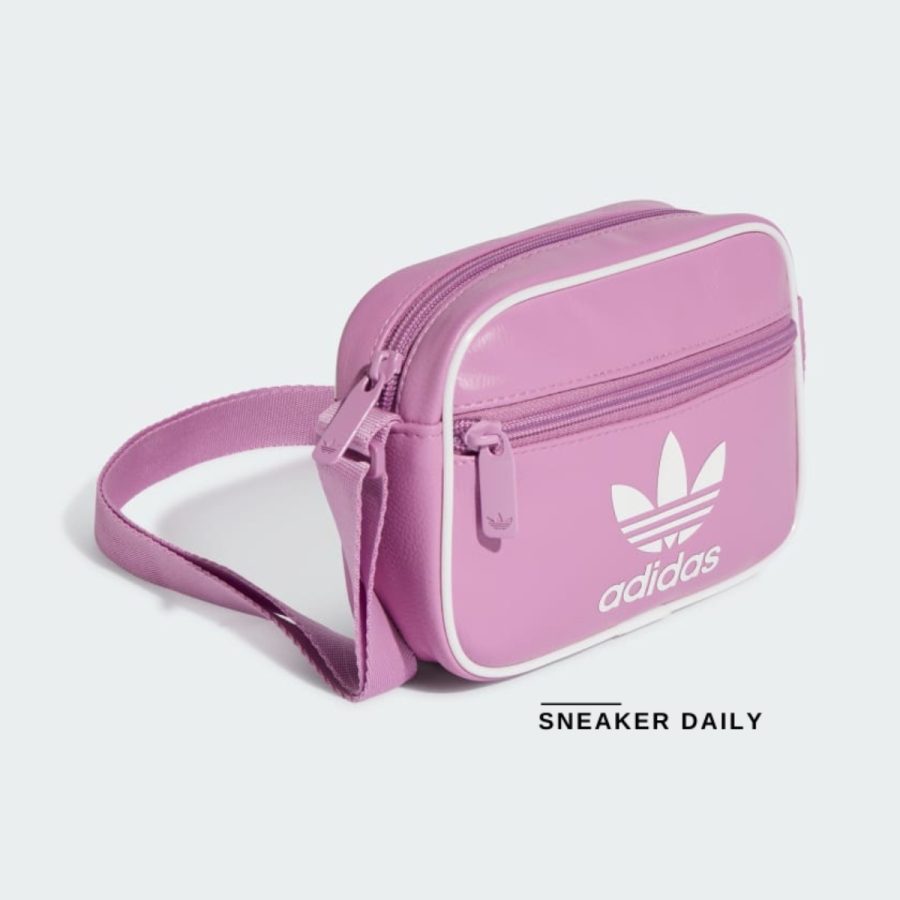 túi adidas adicolor classic mini airliner bag - preloved purple ix7486