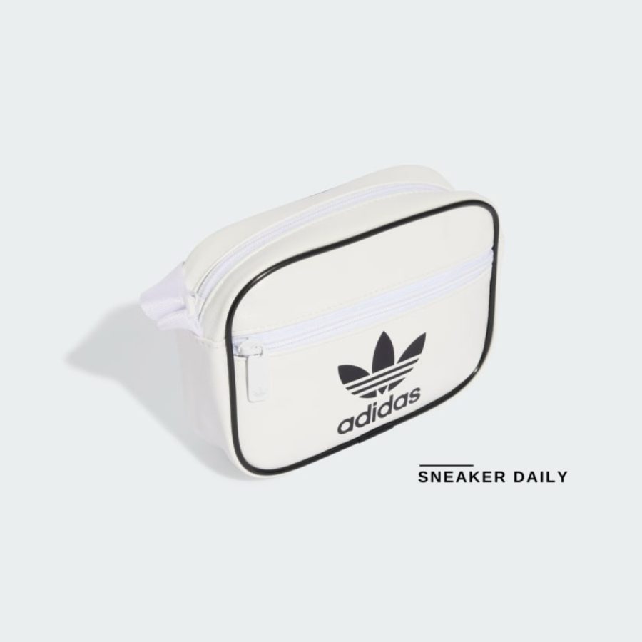 túi adidas adicolor classic mini airliner bag - white ix7484