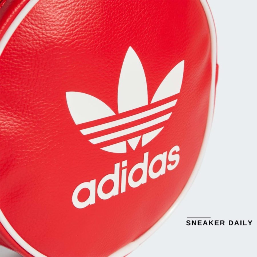 túi adidas adicolor classic round bag - better scarlet ix7489