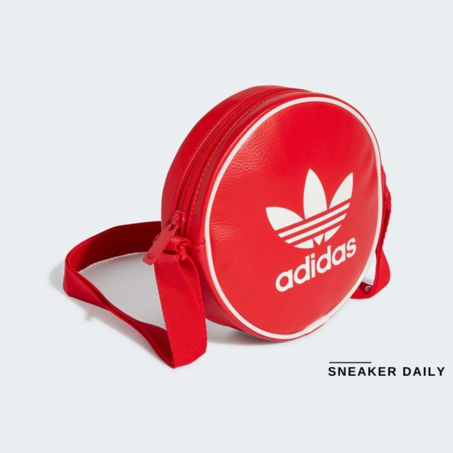 túi adidas adicolor classic round bag - better scarlet ix7489