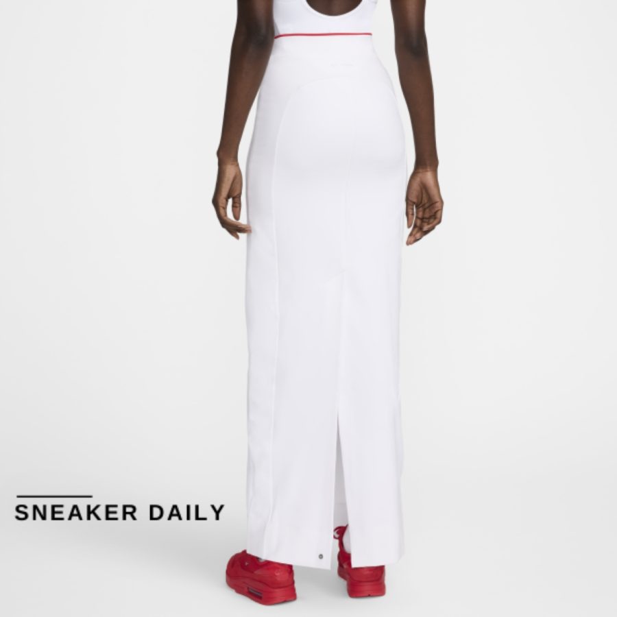 váy nike x jacquemus women's maxi dress fv5675-100