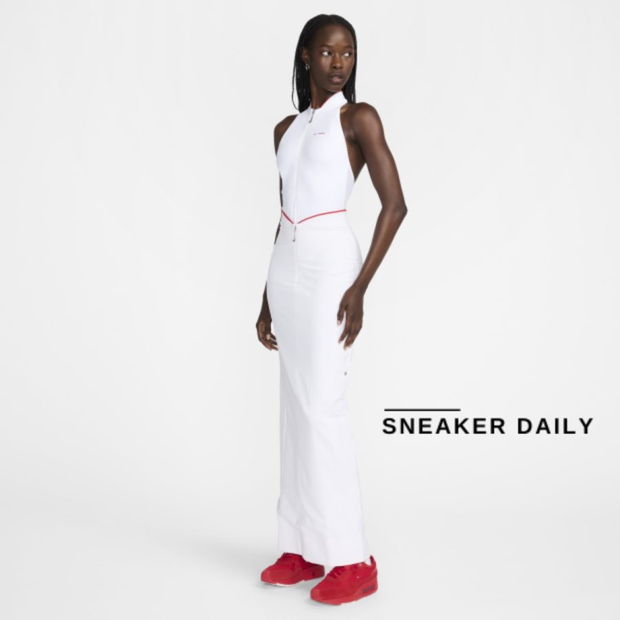 váy nike x jacquemus women's maxi dress fv5675-100