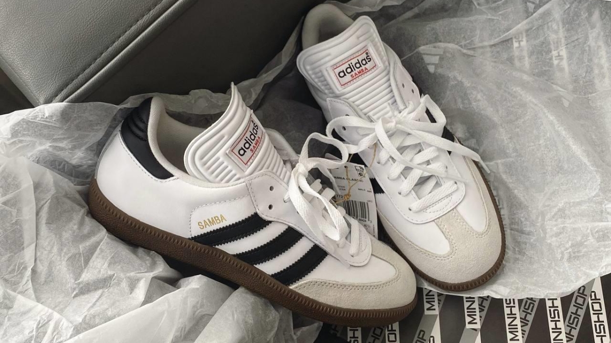 phân biệt giày adidas samba thật giả