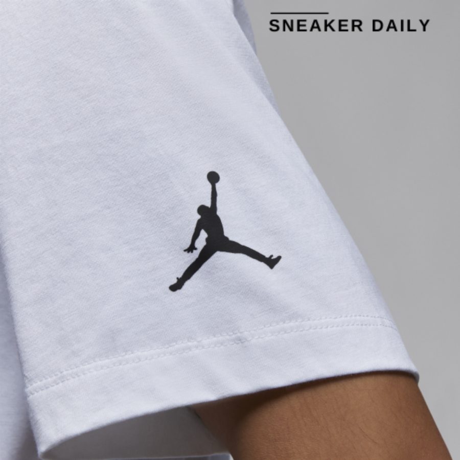 áo air jordan brand men's printed t-shirt white fd7030-101