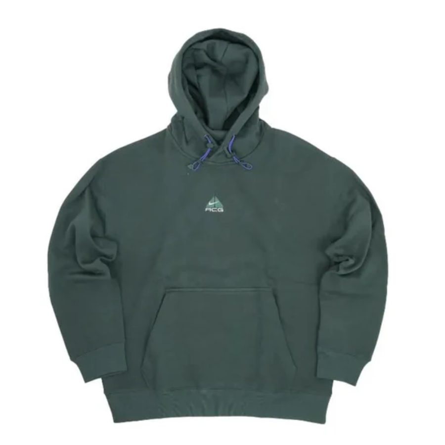 acg therma-fit fleece pullover hoodie 'vintage green' dh3088-338