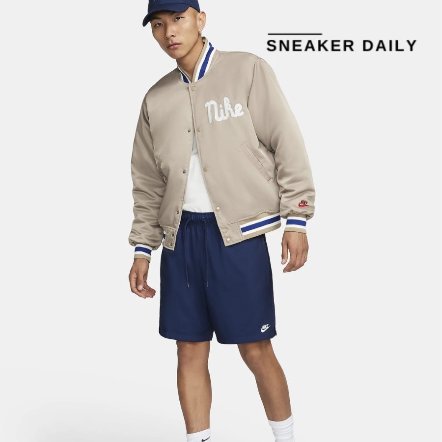 quần nike club men's woven flow shorts fn3308-410