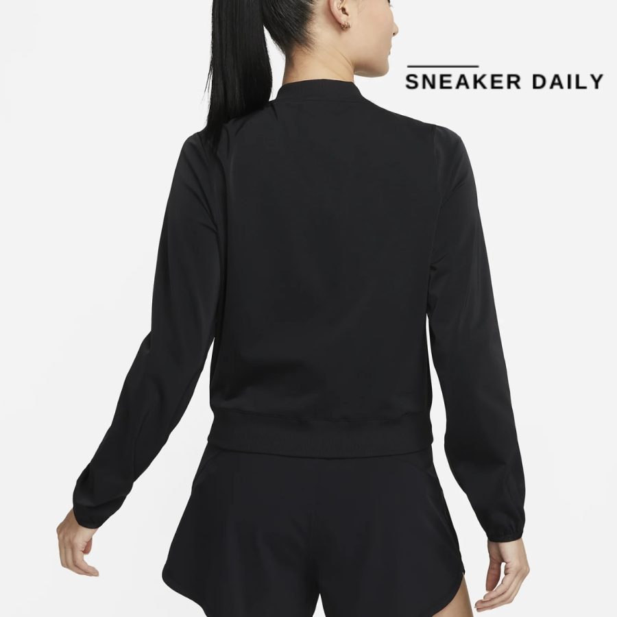 áo nike dry fit bliss women bomber jacket dv9452-010
