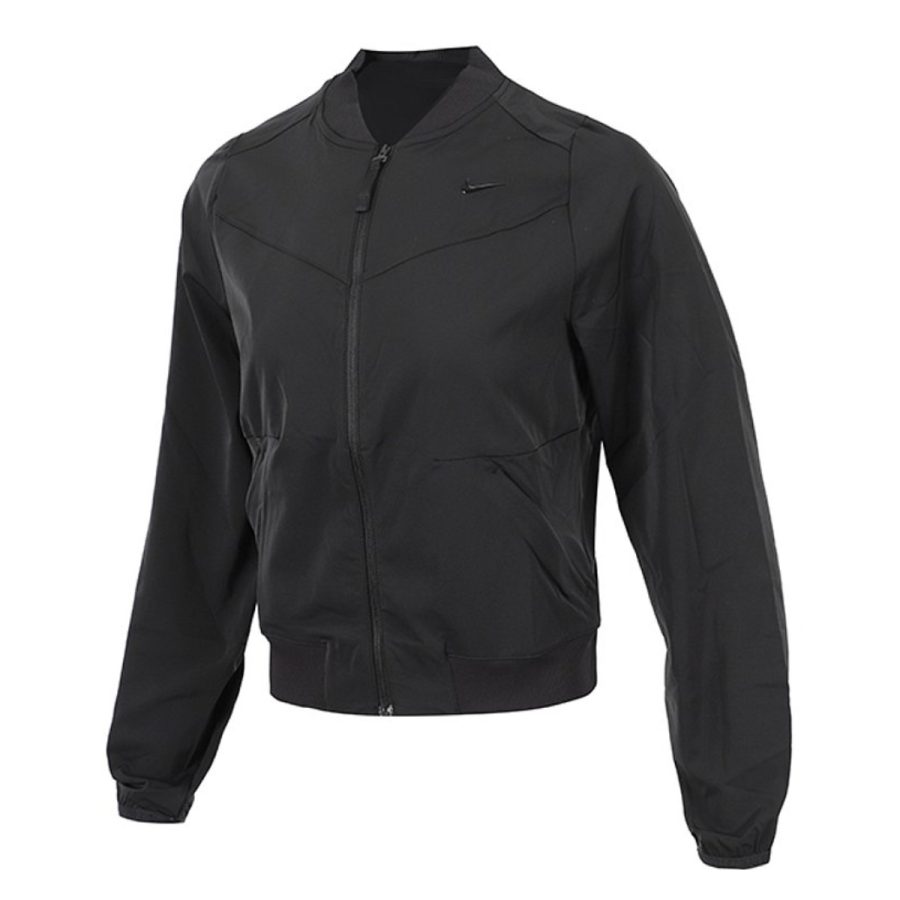 áo nike dry fit bliss women bomber jacket dv9452-010
