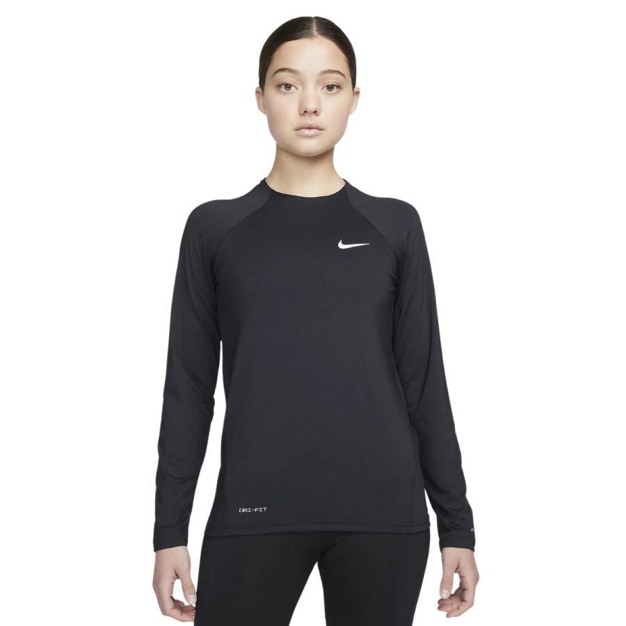 áo nike essentials women's long sleeve hydroguard swim top cz2372-010