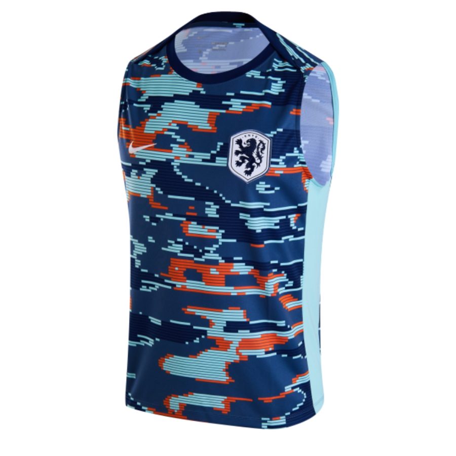 áo nike netherlands academy pro dri-fit men's football pre-match sleeveless top fj2718-492