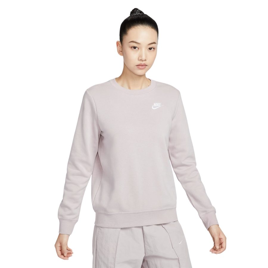 áo nike sportswear club fleece women's crew-neck sweatshirt dq5474-019