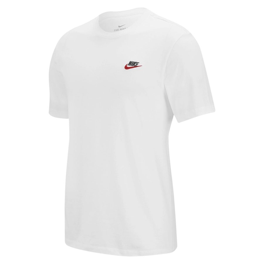 áo nike sportswear club men's t-shirt white ar4999-100