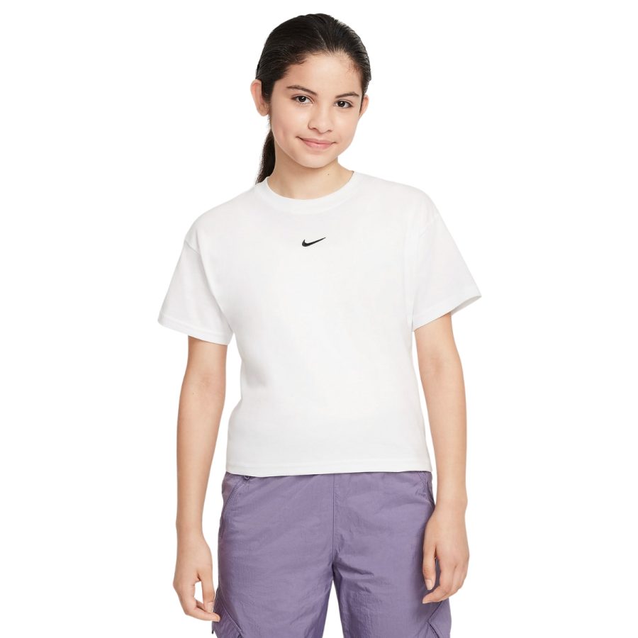 áo nike sportswear essential older kids' (girls') t-shirt fz5559-100