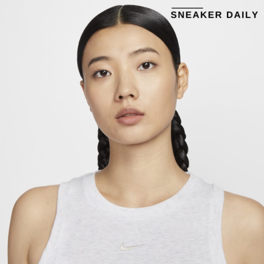 áo nike sportswear essentials tank asia sizing 'white grey' fb8280-051
