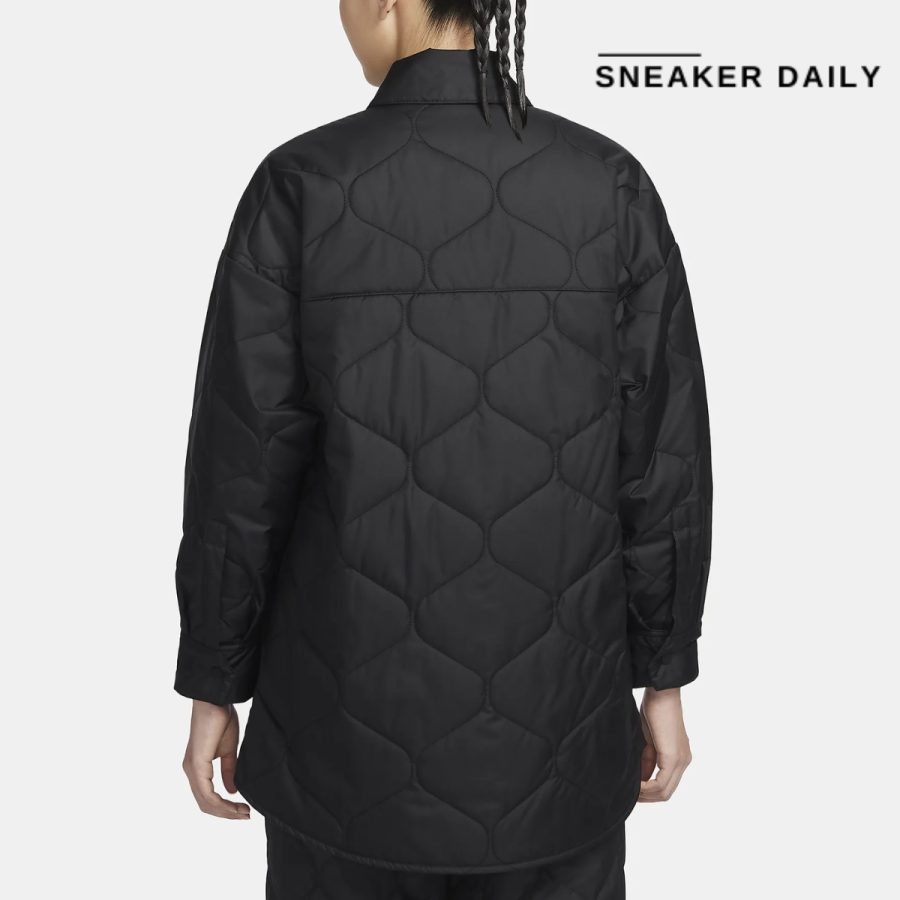 áo nike sportswear essentials women quilted trench fb8733-010