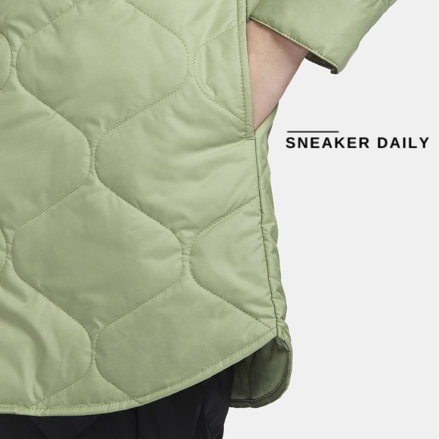 áo nike sportswear essentials women quilted trench fb8733-386