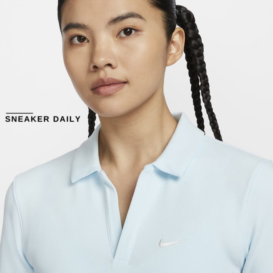 áo nike sportswear essentials women short sleeve polo top dv7885-474