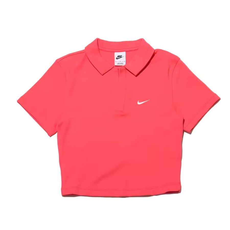 áo nike sportswear essentials women short sleeve polo top dv7885-629