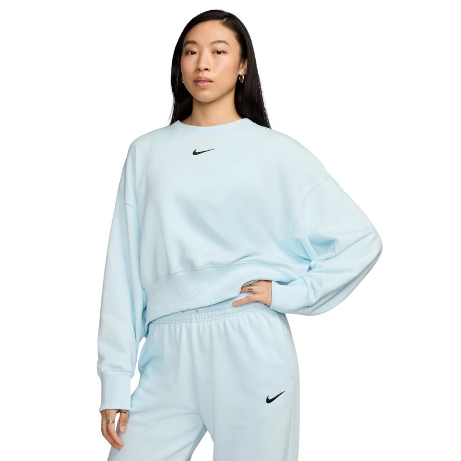 áo nike sportswear phoenix fleece women's over-oversized crew-neck sweatshirt fz6810-474